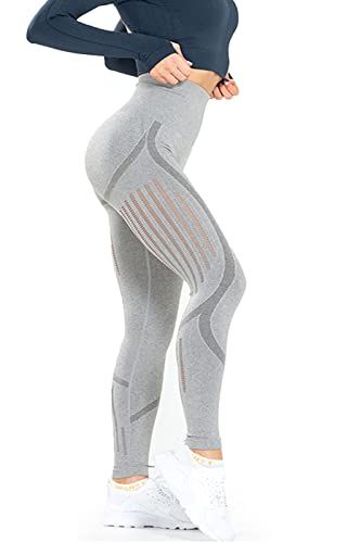 High Waist Butt Lift Seamless Leggings for Women Peach Booty Workout  Trousers US 