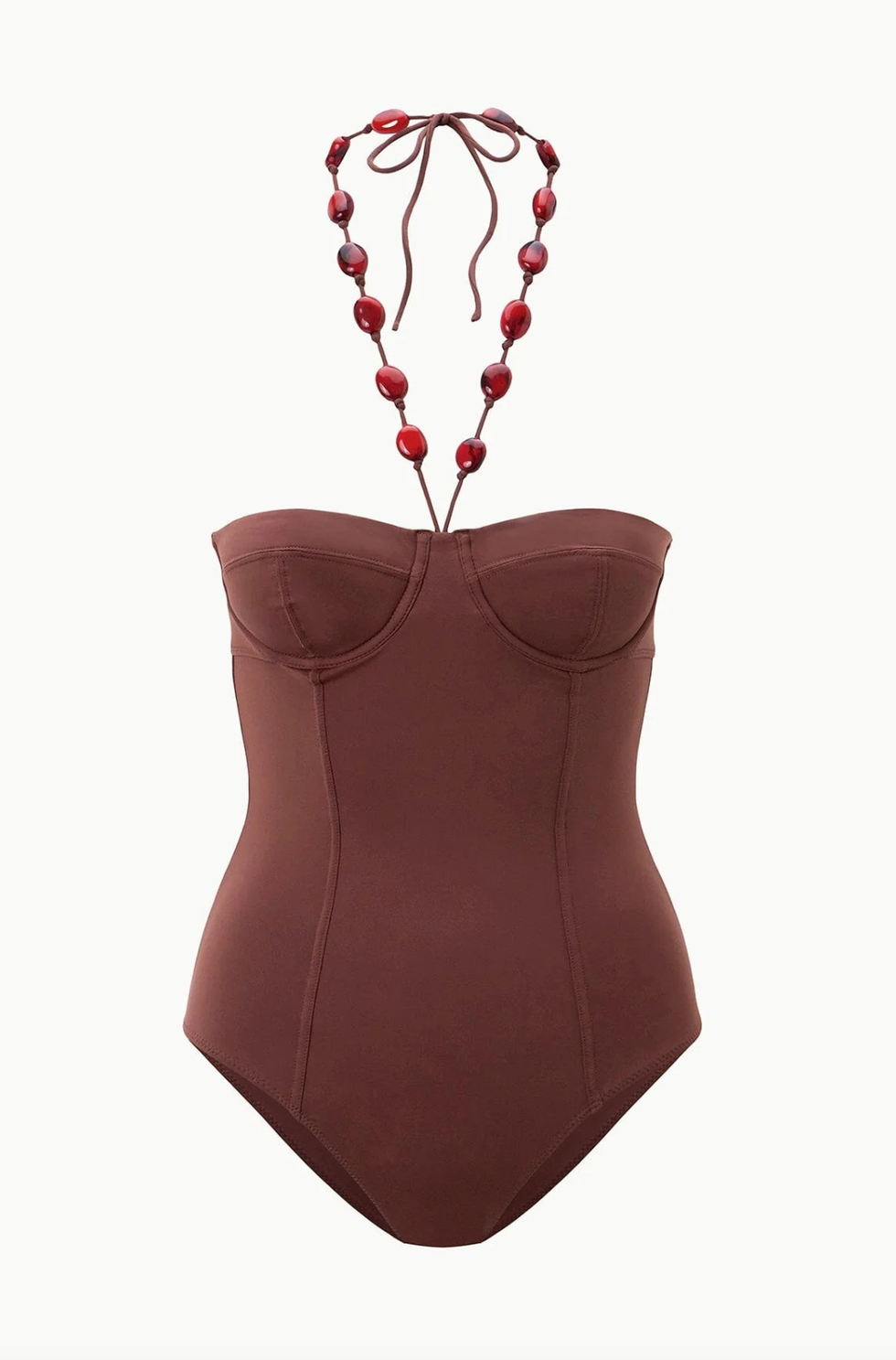 Maroon sculpting swimsuit, 2024 Swimwear Trends