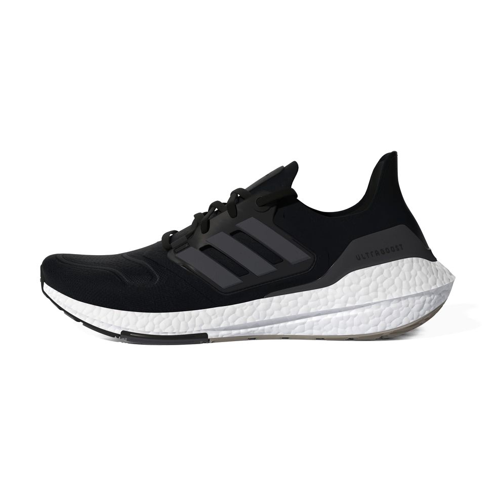 Ultraboost 22 Running Shoe, Black/Black/White, 10