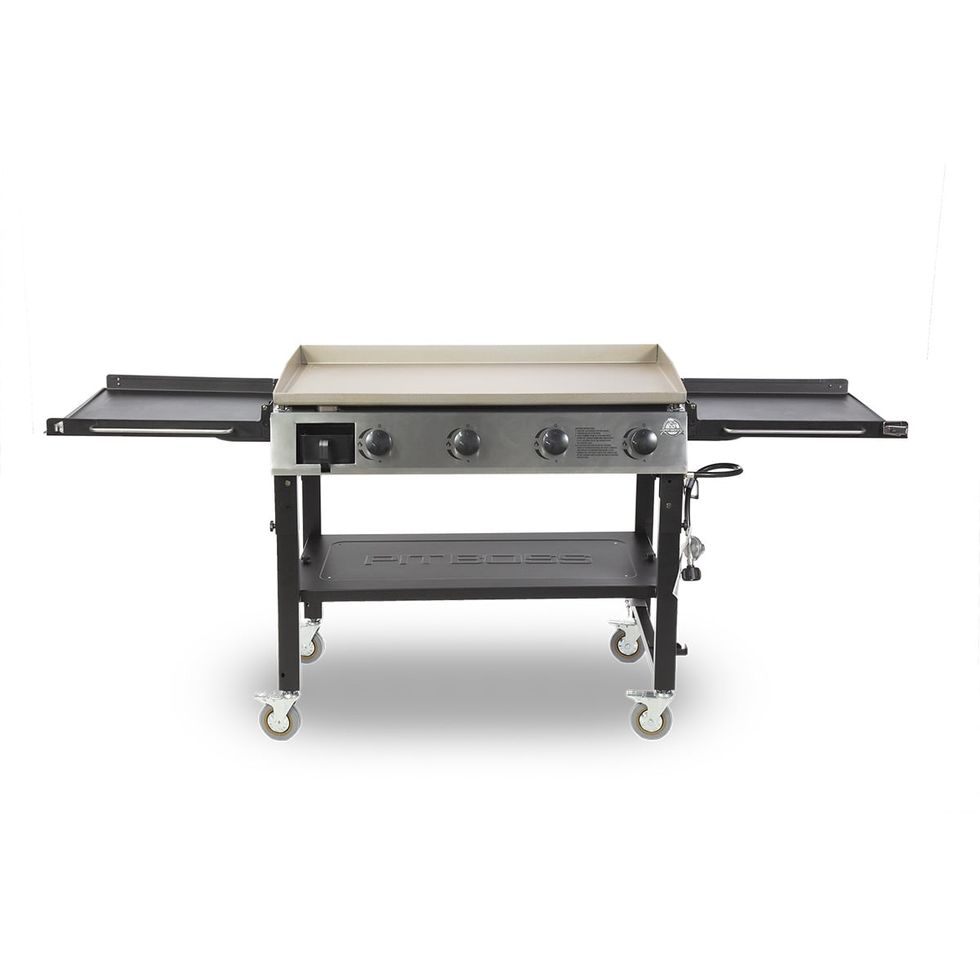 Utheer 25 x 16 Flat Top Cooking Griddle, 304 Stainless Steel Griddle  Grill with Retractable Stand Accommodates Different Size of Grill, Stove  Top