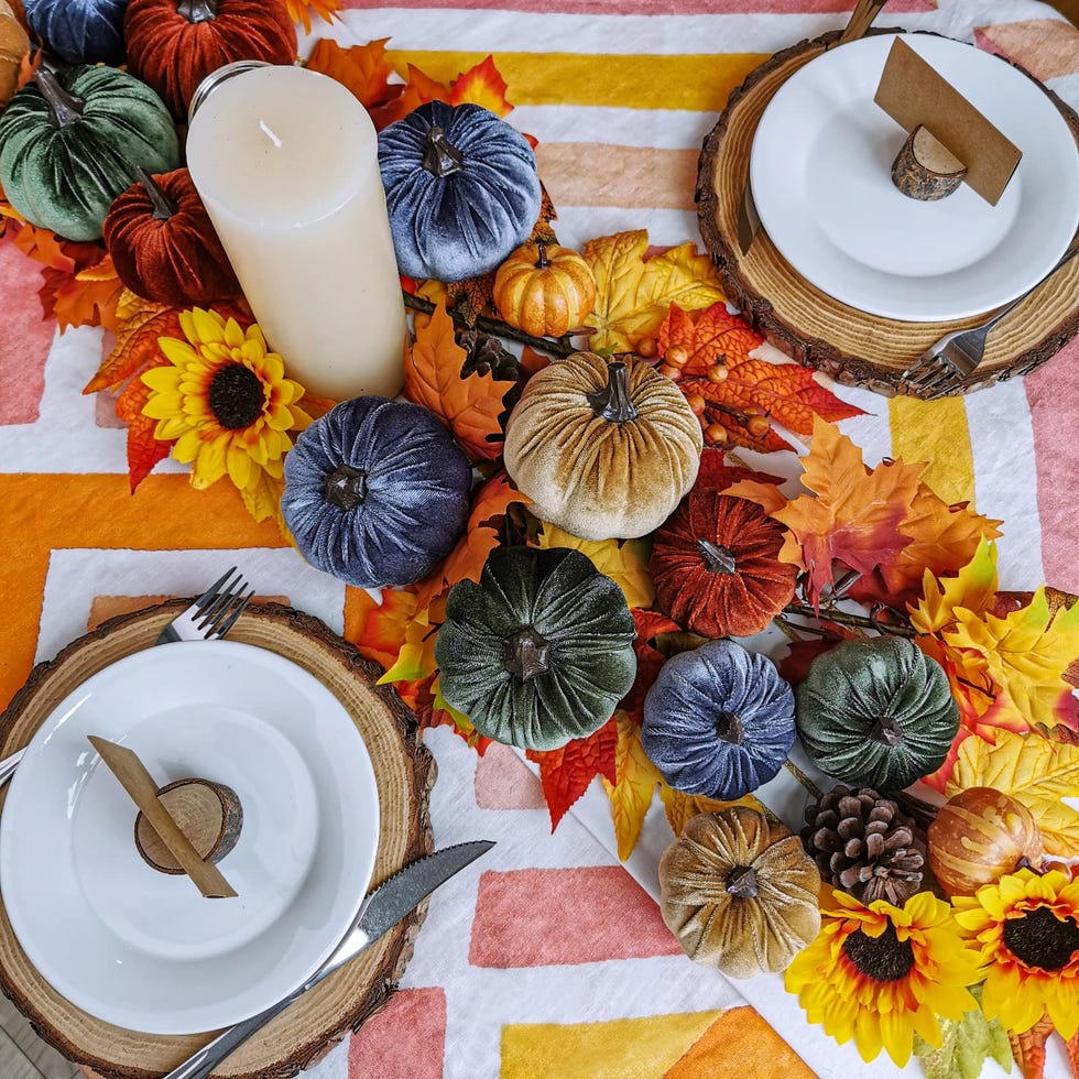 Velvet Fabric Pumpkins