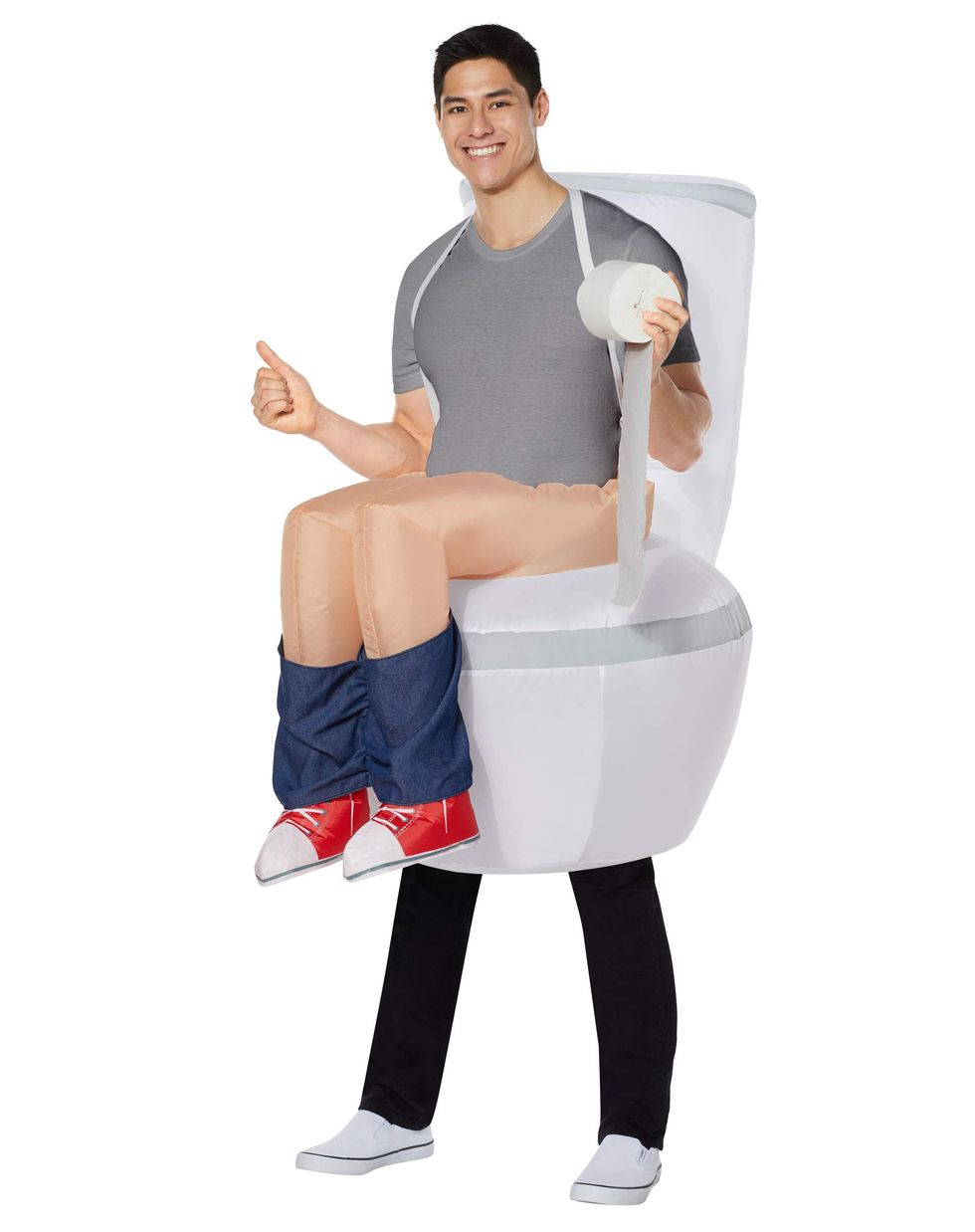 Inflatable Toilet Teen Halloween Costume