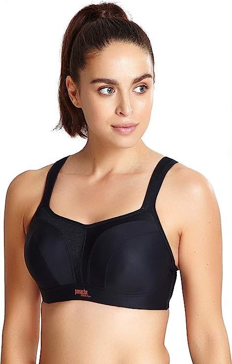 High impact sports store bra with underwire