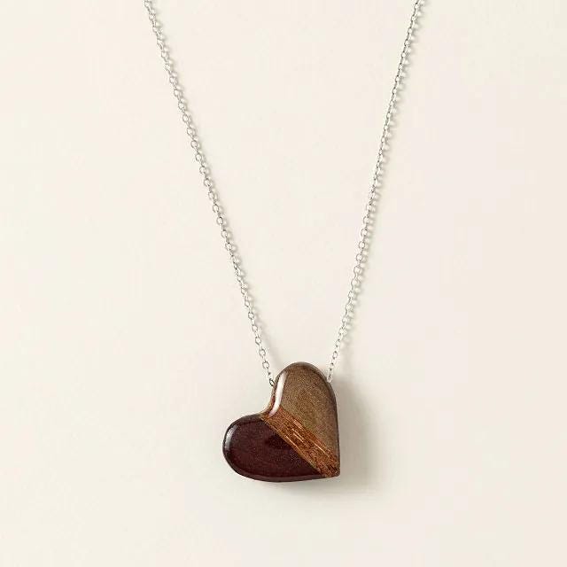 Strength of Love Wood Necklace