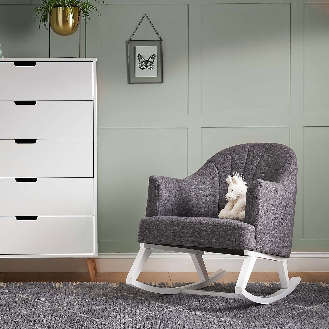 Light grey nursery outlet chair