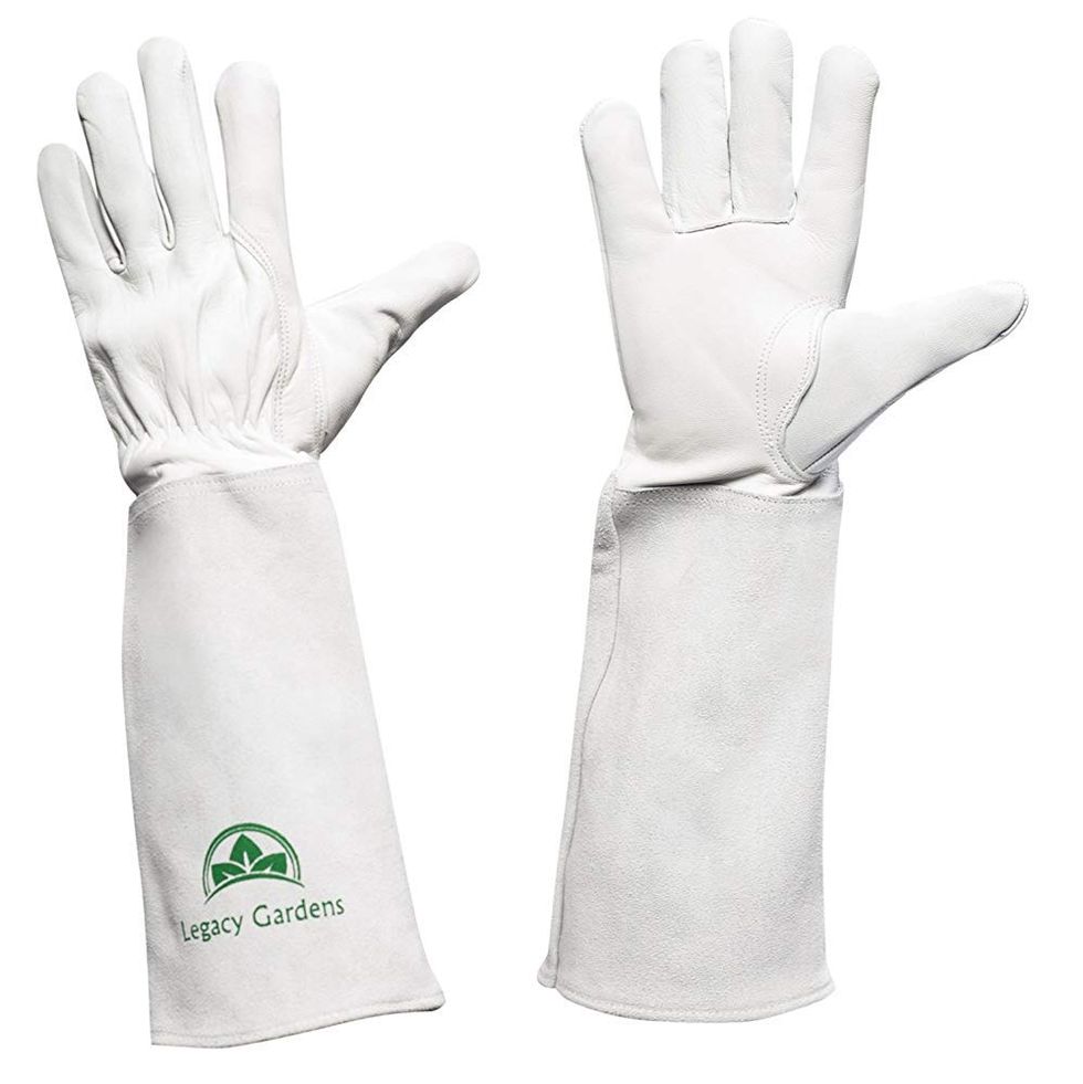 Leather Gardening Gloves with Gauntlets
