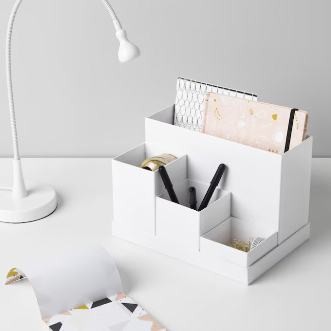 Inbox Zero Bamboo Desk Organizer with Drawers & Reviews