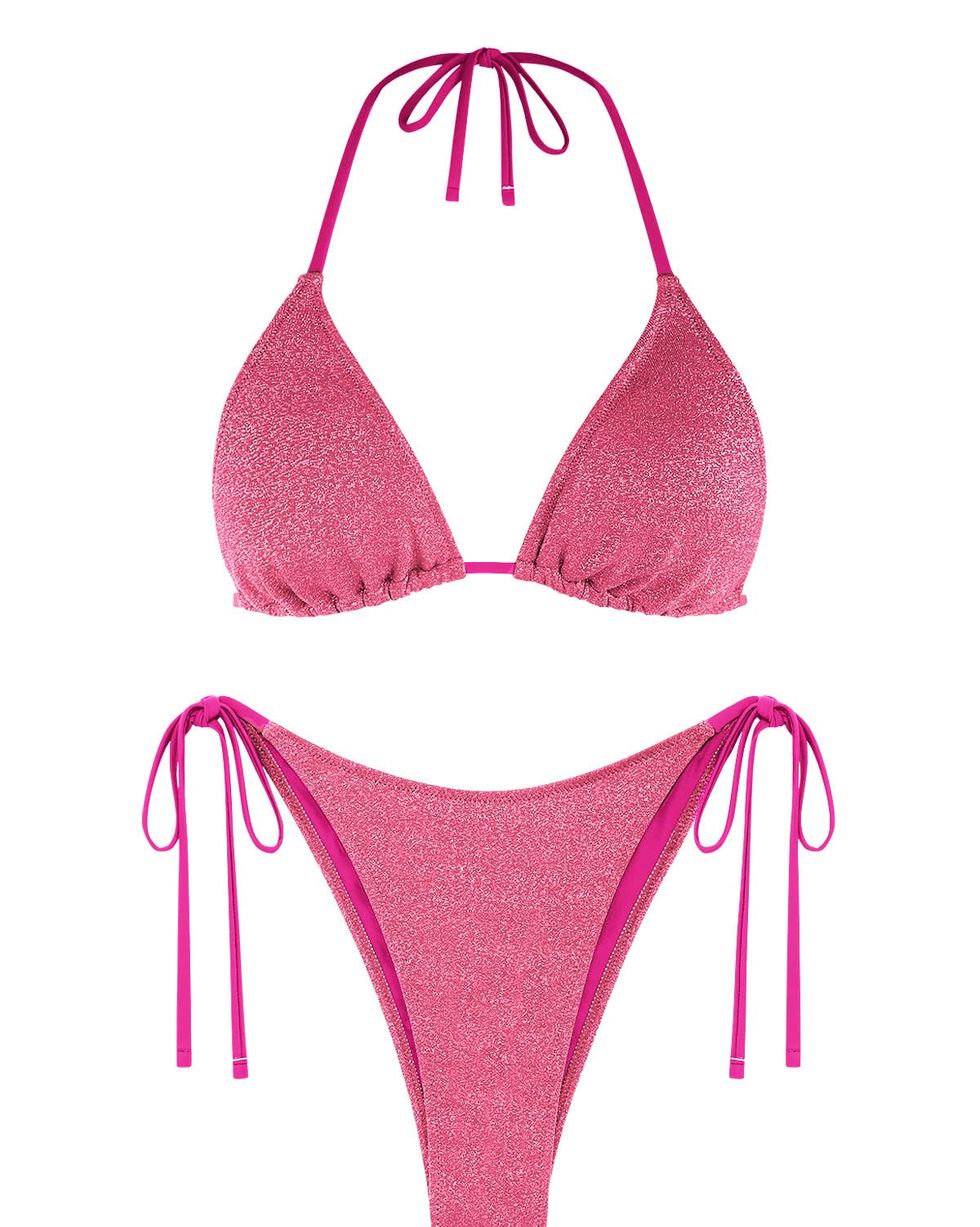 Versace Underwear Pink Dua Lipa Edition Bikini Bottom - ShopStyle Two Piece  Swimsuits
