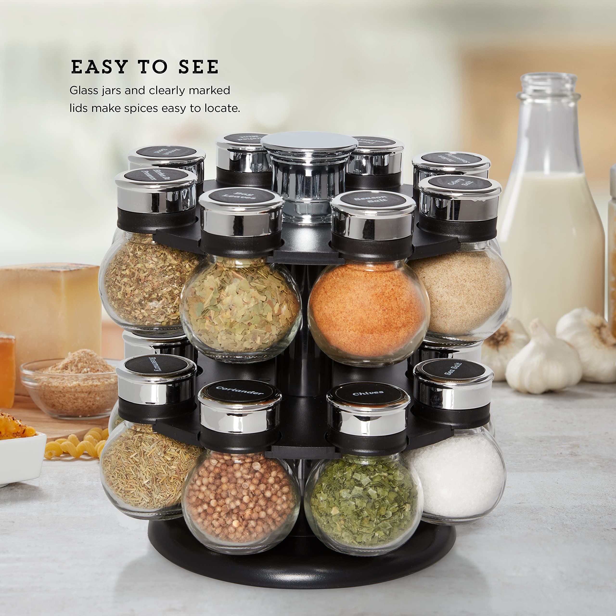 Spice jars on sale with spices