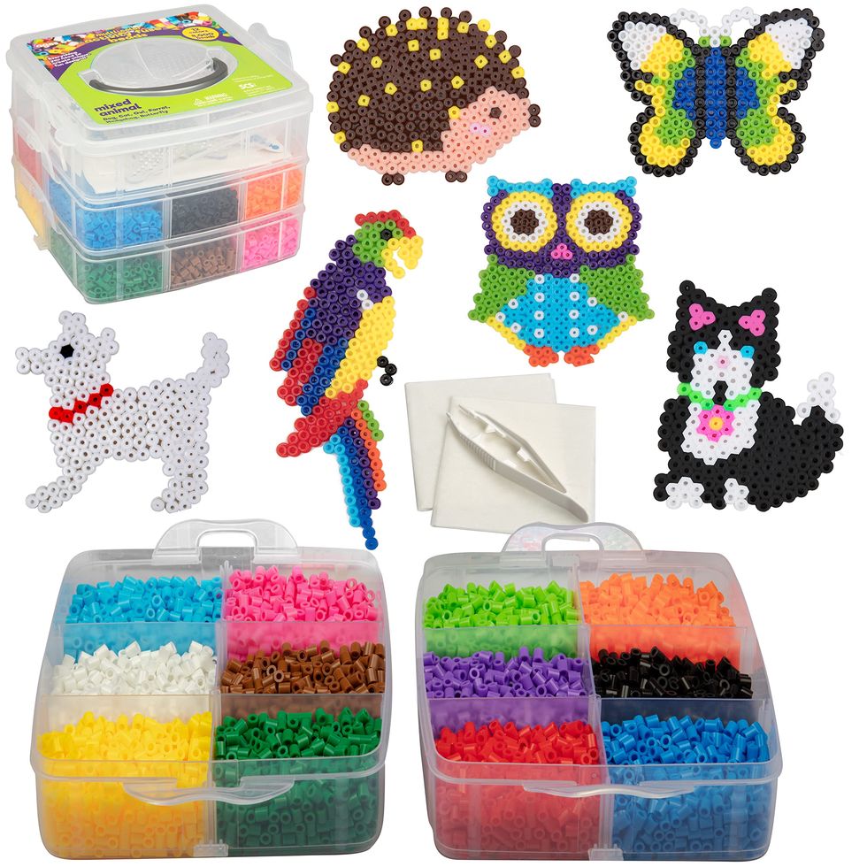 Perler Mini Beads Fused Bead Tray Cool 8,000 Count-Multipack of 3