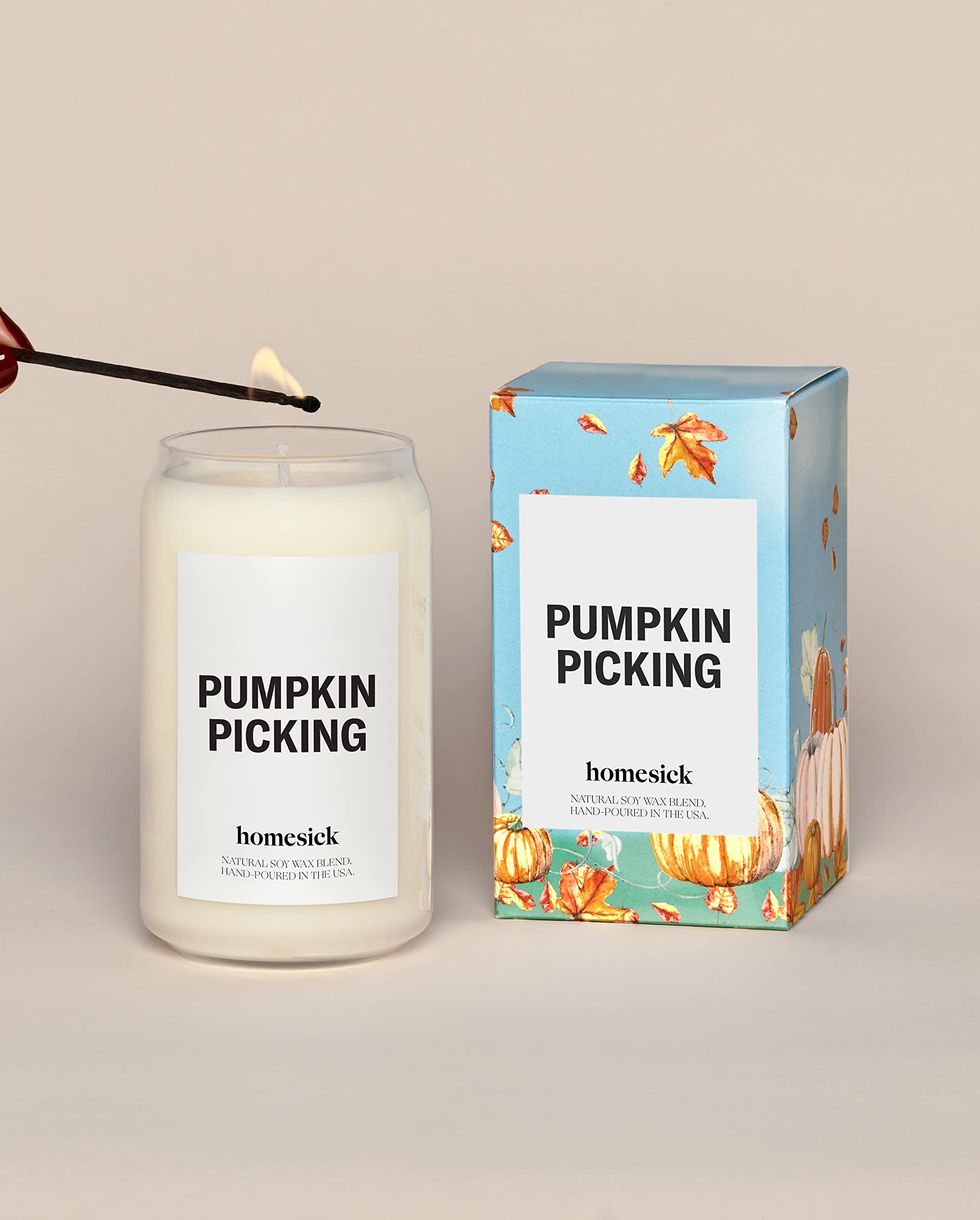 Homesick Premium Scented Candle in Pumpkin Picking