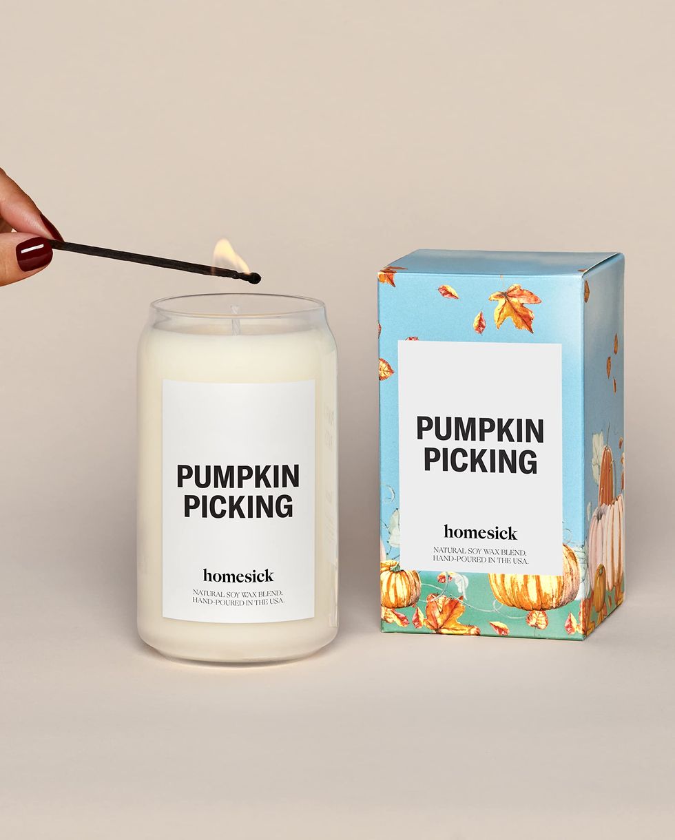 Homesick Premium Scented Candle in Pumpkin Picking