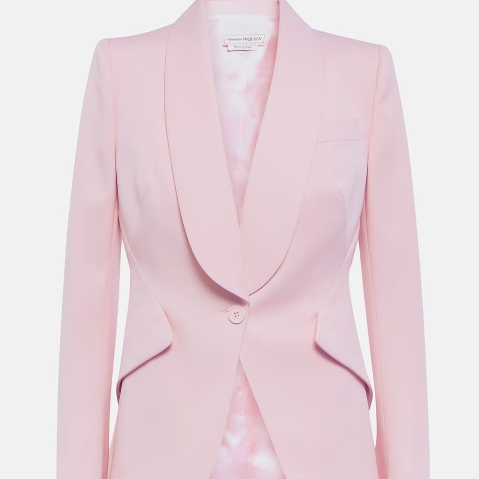 Wool Blazer in Pink