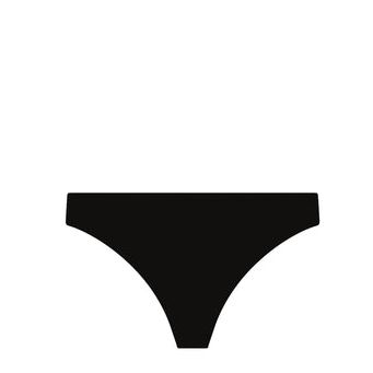 Black Comfortable Seamless Basic Panties Mid Waisted Undies for