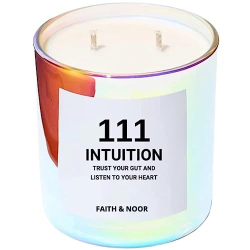 111 INTUITION Angel Number Candle