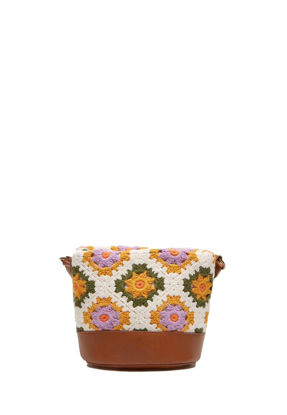 Springfield Bolso Bombonera Crochet, Mujer, Beige (Beige/Camel)