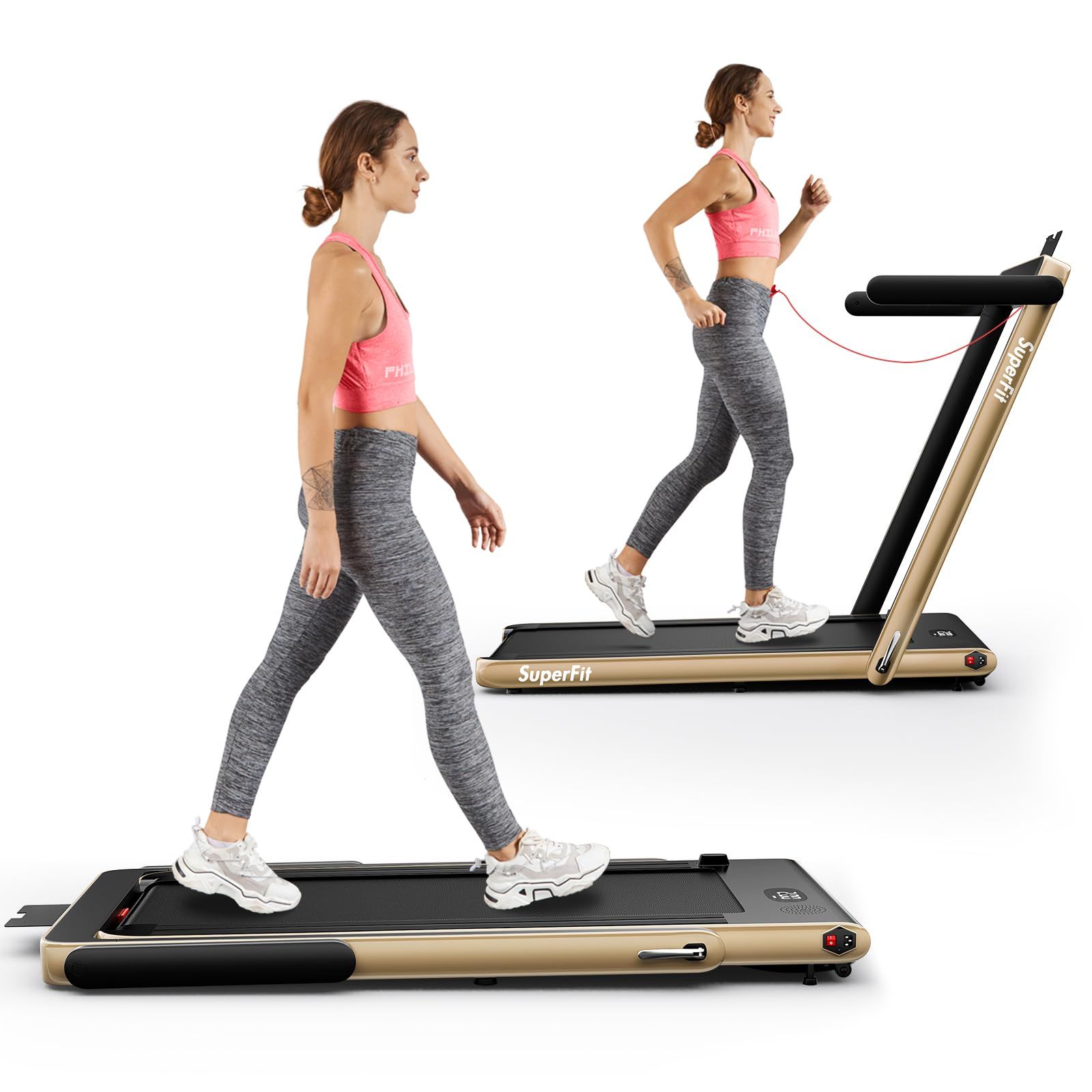 Super slim online treadmill