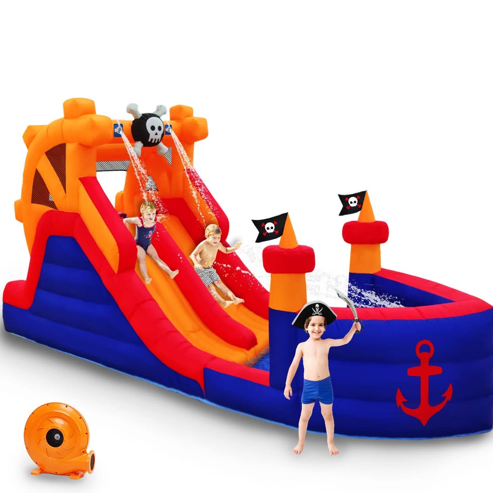 Pirate Ship Inflatable Double Water Slide Pirate Ship Inflatable Double Water Slide