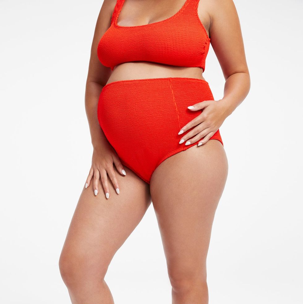 Maternity Swimwear with Skirt Maternity Swimwear Plus Size Maternity  Swimwear Maternity Swimwear 2 Piece (Color : Sky Blue, Size : 2XL)