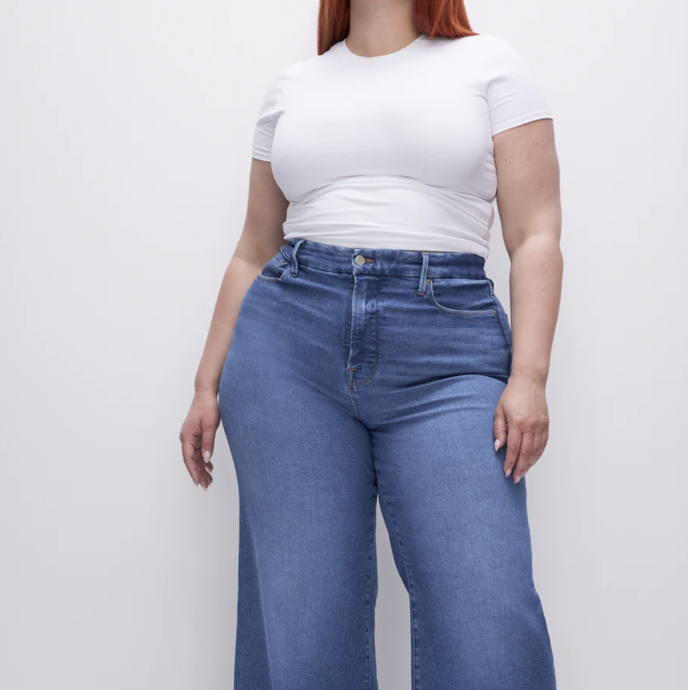 We Tried Good American Good Waist Palazzo Jeans (Think: High Rise