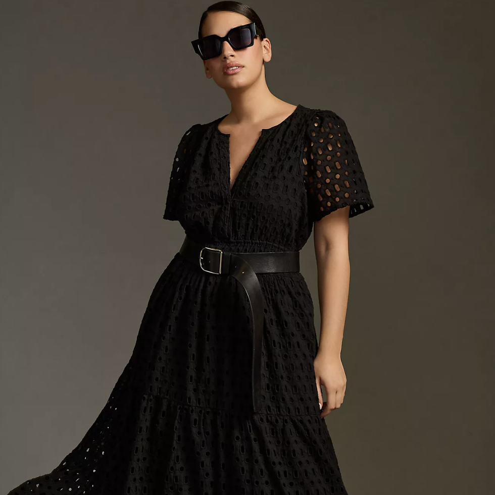 Cute Plus Size Dress, Black Lace Plus Size Dress, Black Lace Pencil Dress