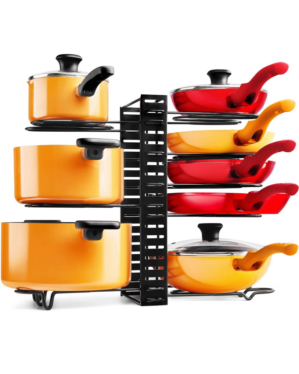 MUDEELA Adjustable Pan Organizer Rack