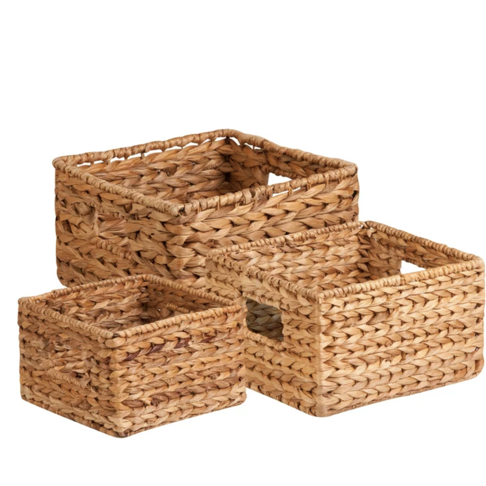 Woven Nesting Storage Baskets with Handles