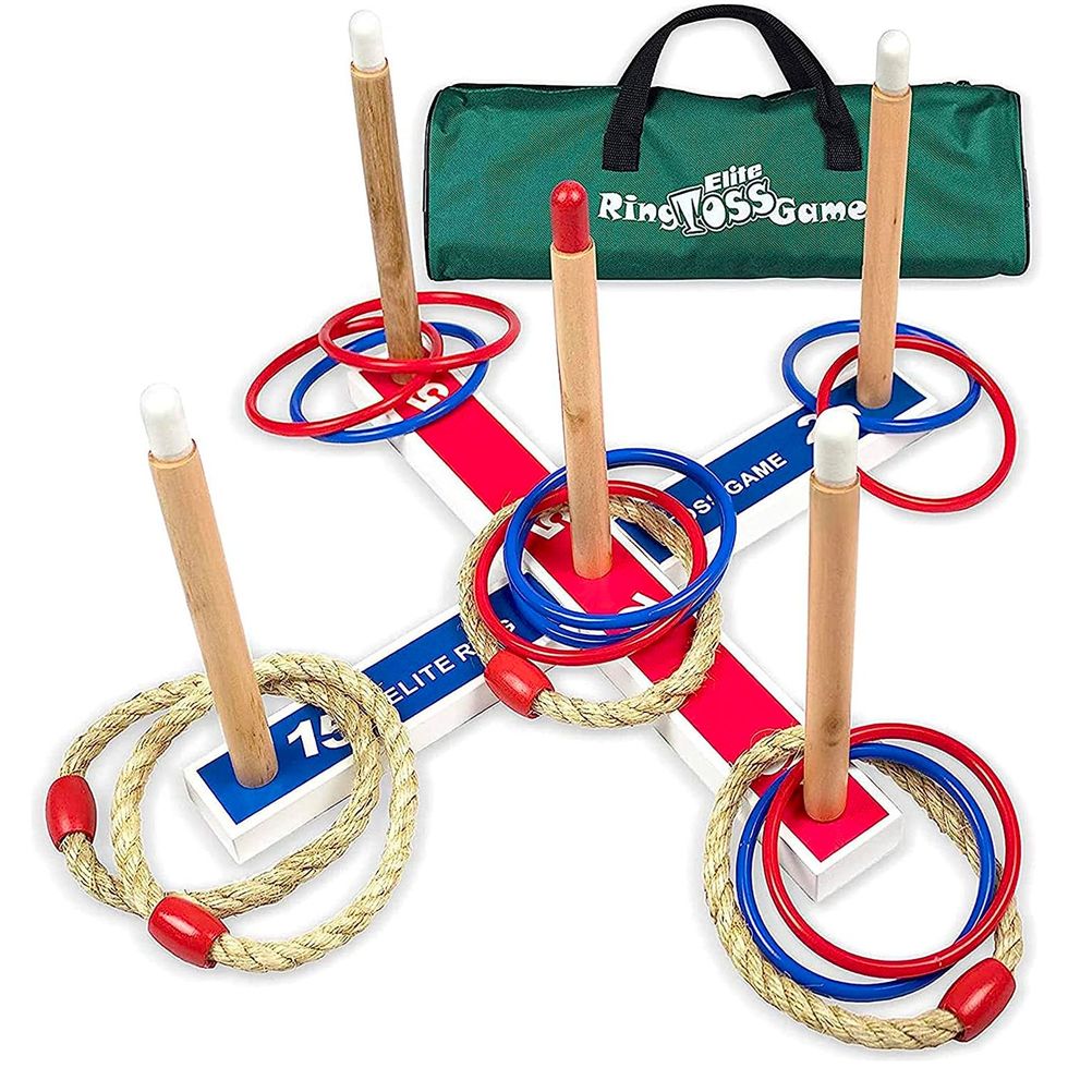  Win SPORTS Rubber Horseshoes Game Set For Outdoor Indoor  Games,Beach Games - Perfect For Backyard And Fun For Kids And Adults