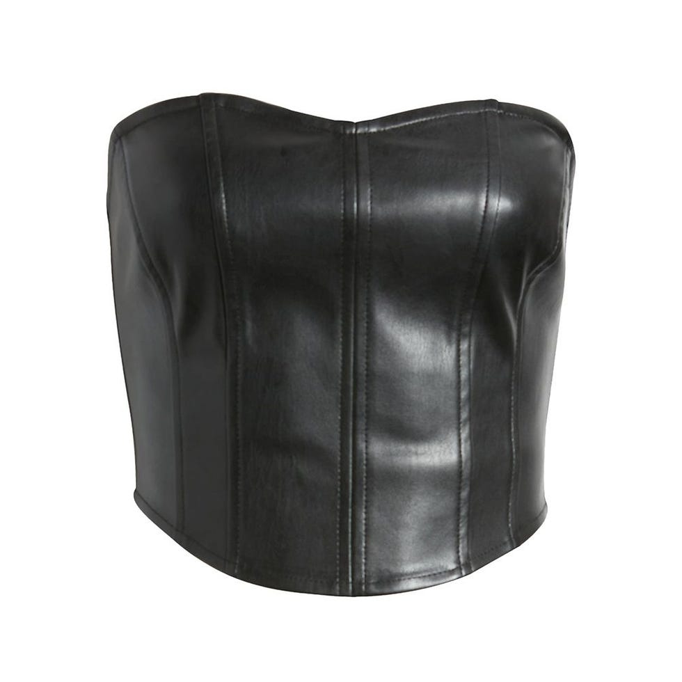 Faux Leather Corset Top