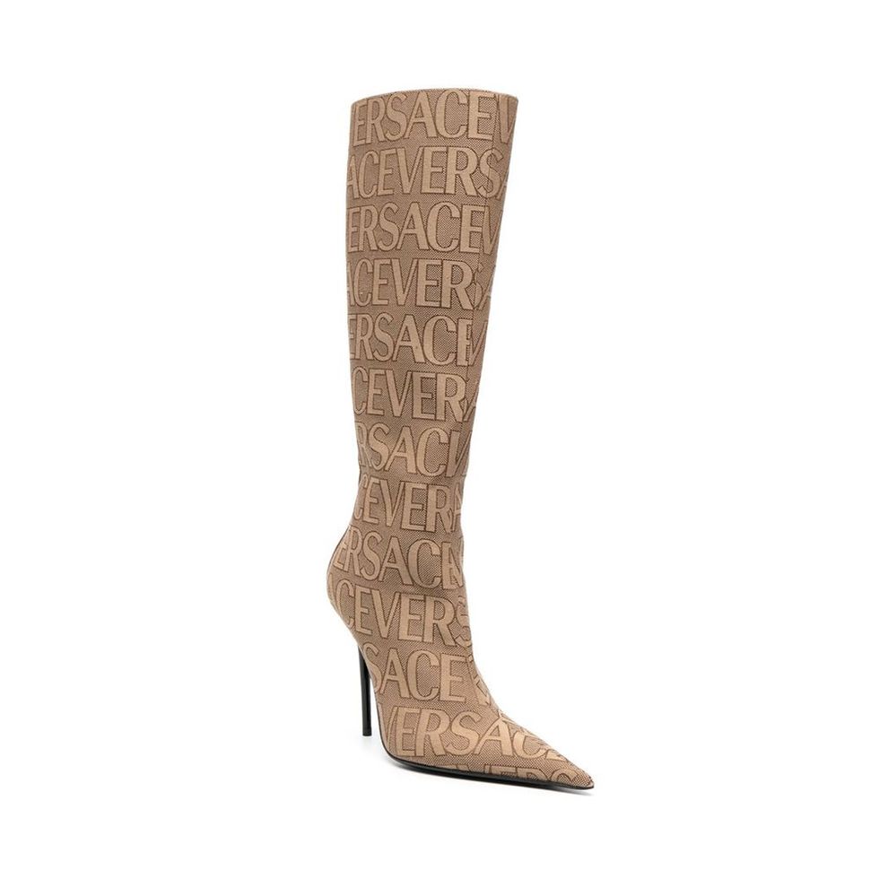 Allover 100mm Knee-High Boots