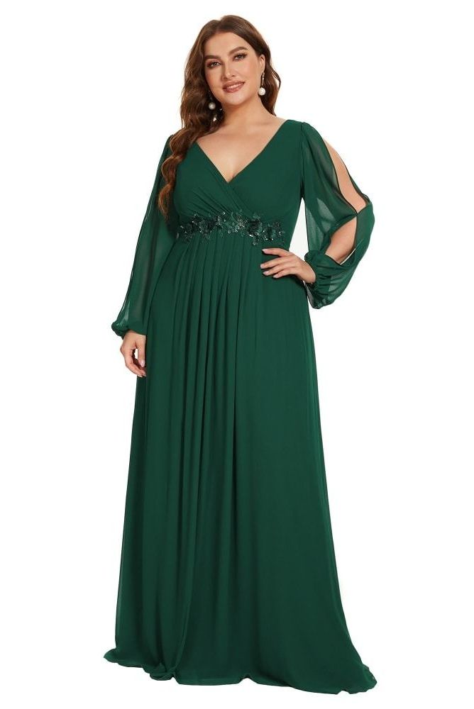  Green Plus Size Dress