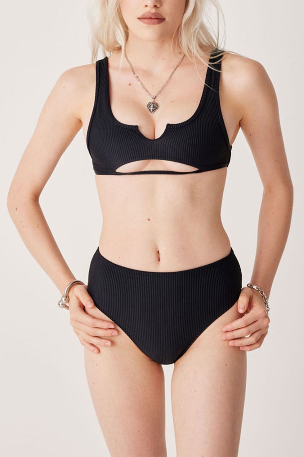 Summer Separate Swimsuit Short Sleeve V-Neck High Waist Bikini Beach Wear Bathing  Suit Wear XL for Women - China Sexy Swimwear and Bikini price