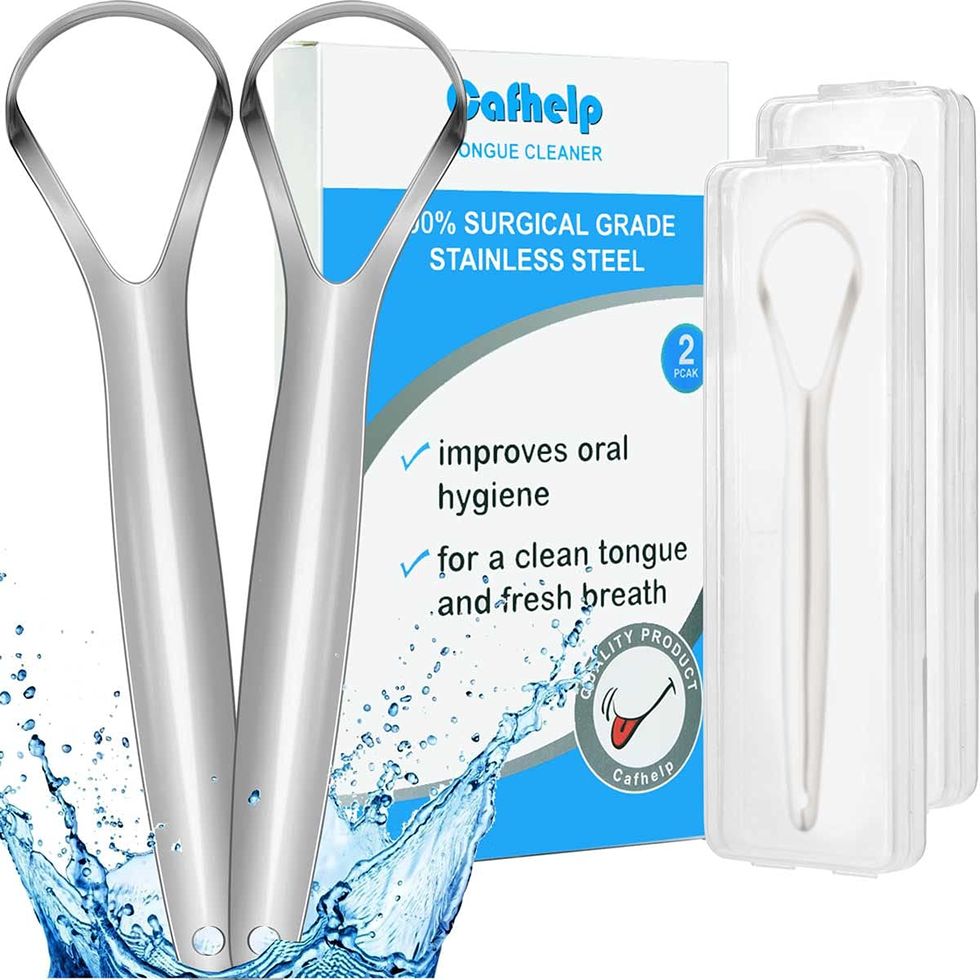 Tongue Brush, Tongue Scraper, Tongue Cleaner Helps Fight Bad Breath, 4  Tongue Scrapers, 4 Pack (Blue&Green&Orange&Red)