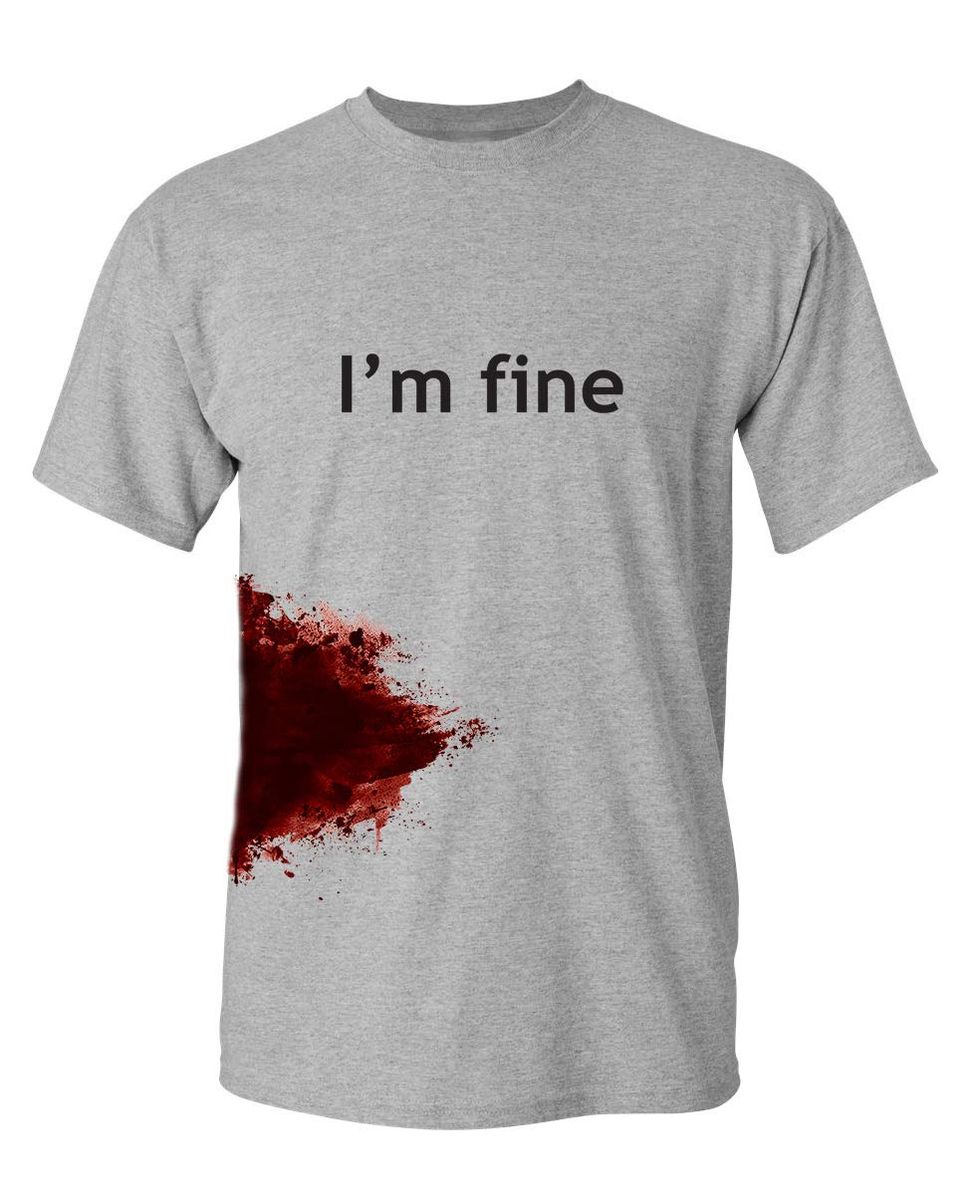 "I'm Fine" Sarcastic Halloween T-Shirt