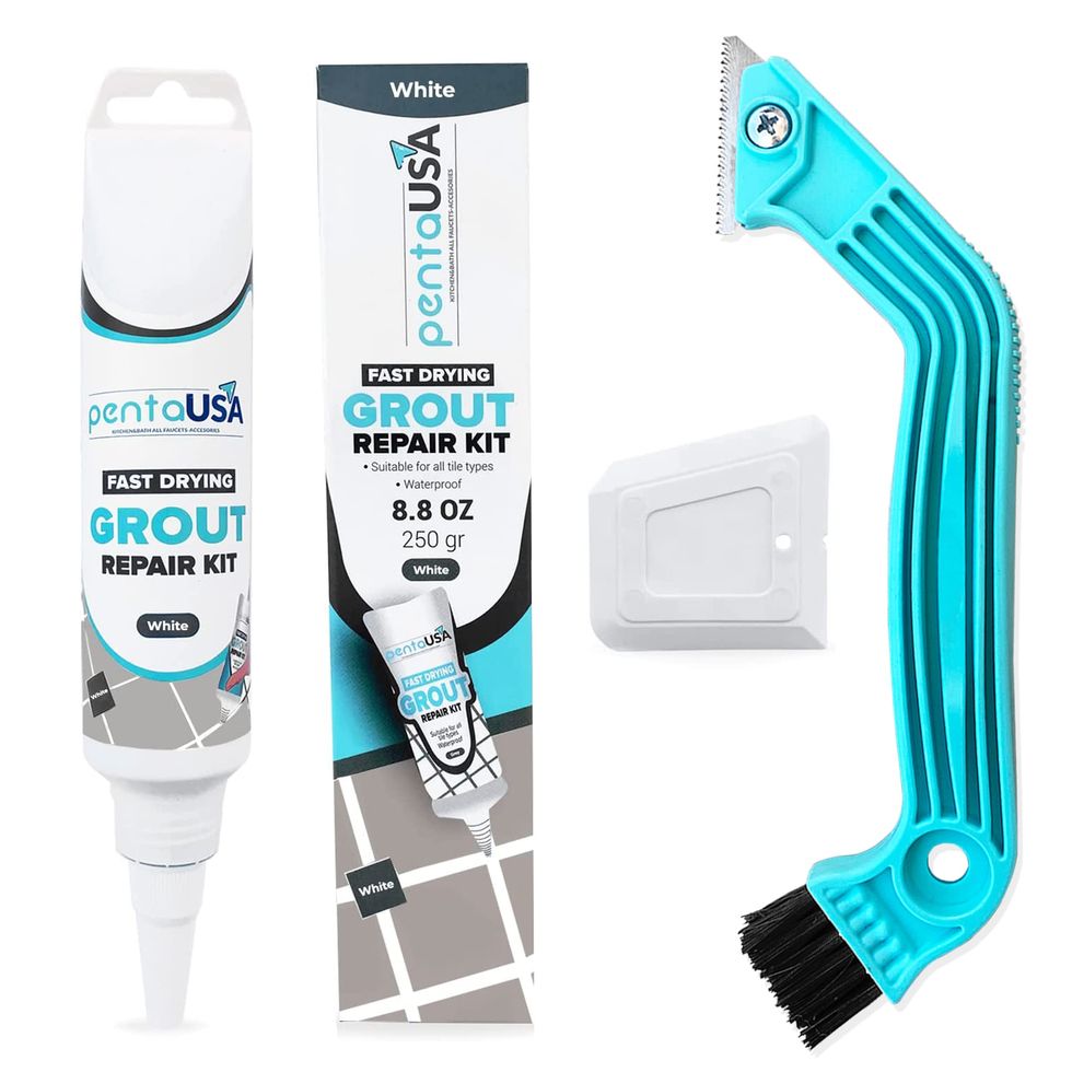 White Grout Filler and Removal Tool 