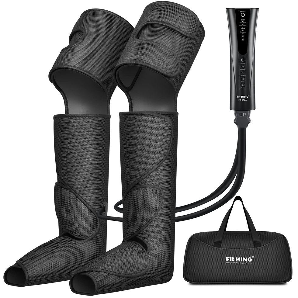 QUINEAR Professional Sequential Air Compression Therapy System for Improved  Circulation and Massage - Foot and Leg Recovery Boots for Athletes
