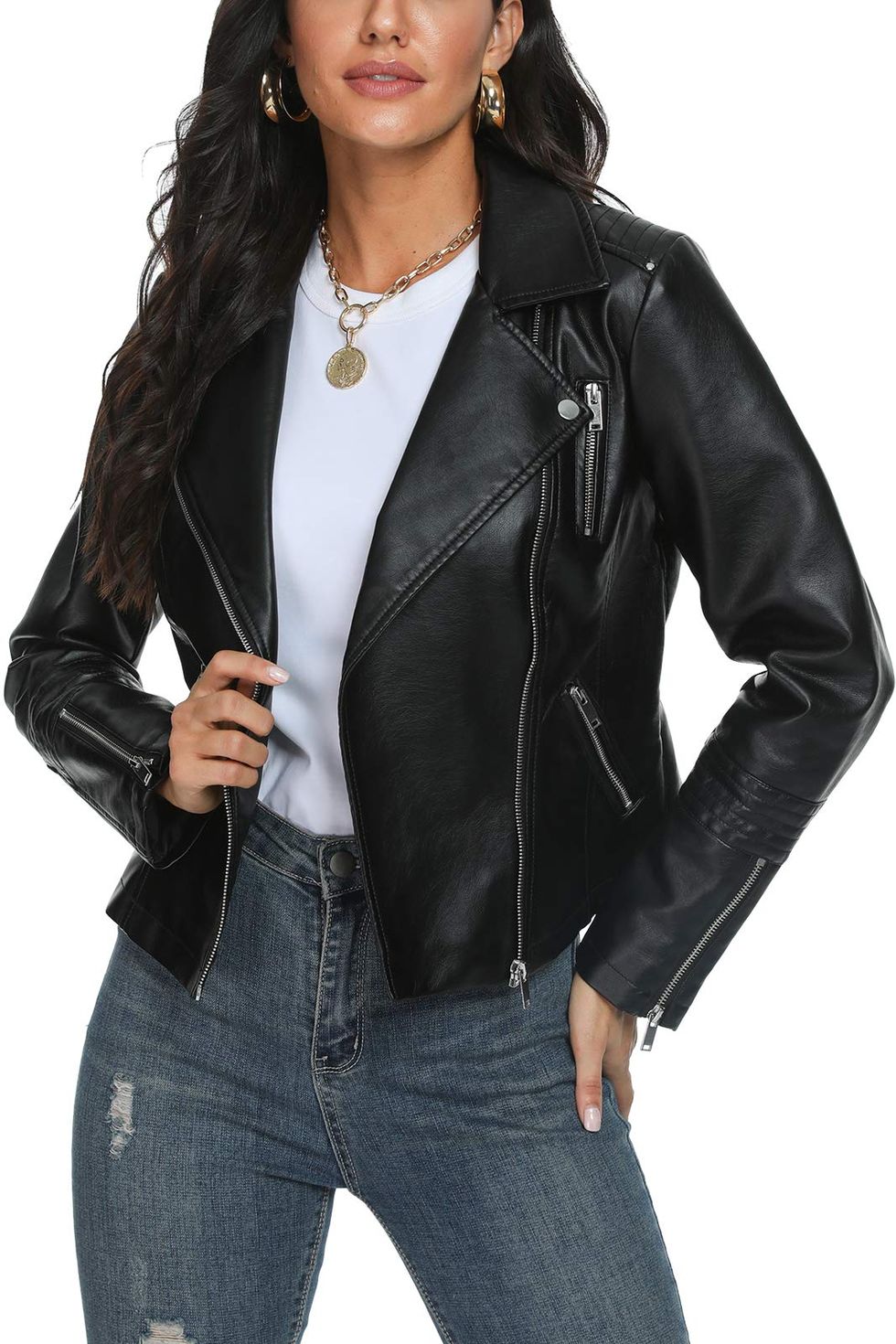 Genuine Womens Brown Suede Leather Bomber Jacket - AngelJackets