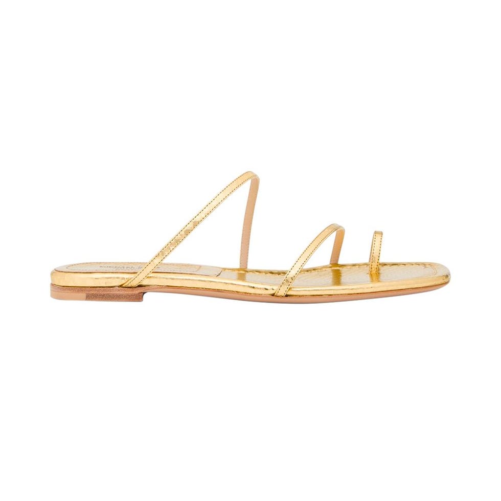 Patti Metallic Leather Sandal