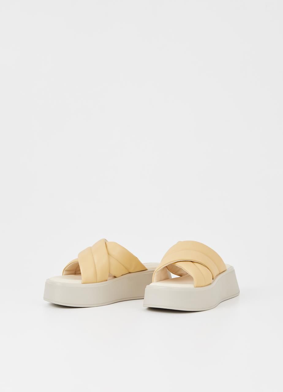 Zara quilted platform online leather sandals