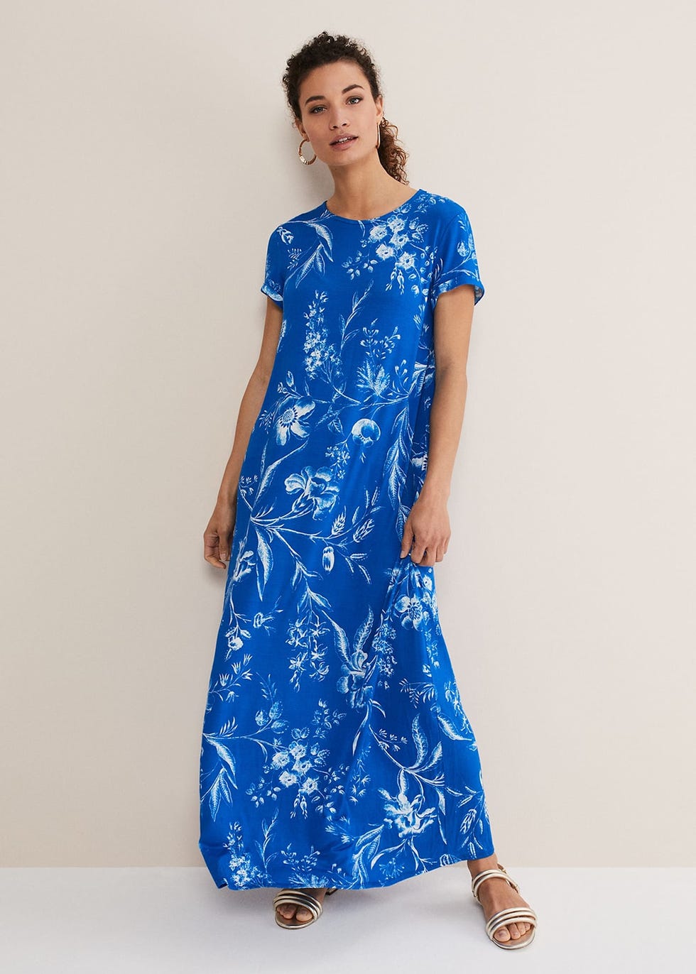 Roxanna Floral T-Shirt Maxi Dress — WAS £89, NOW £50