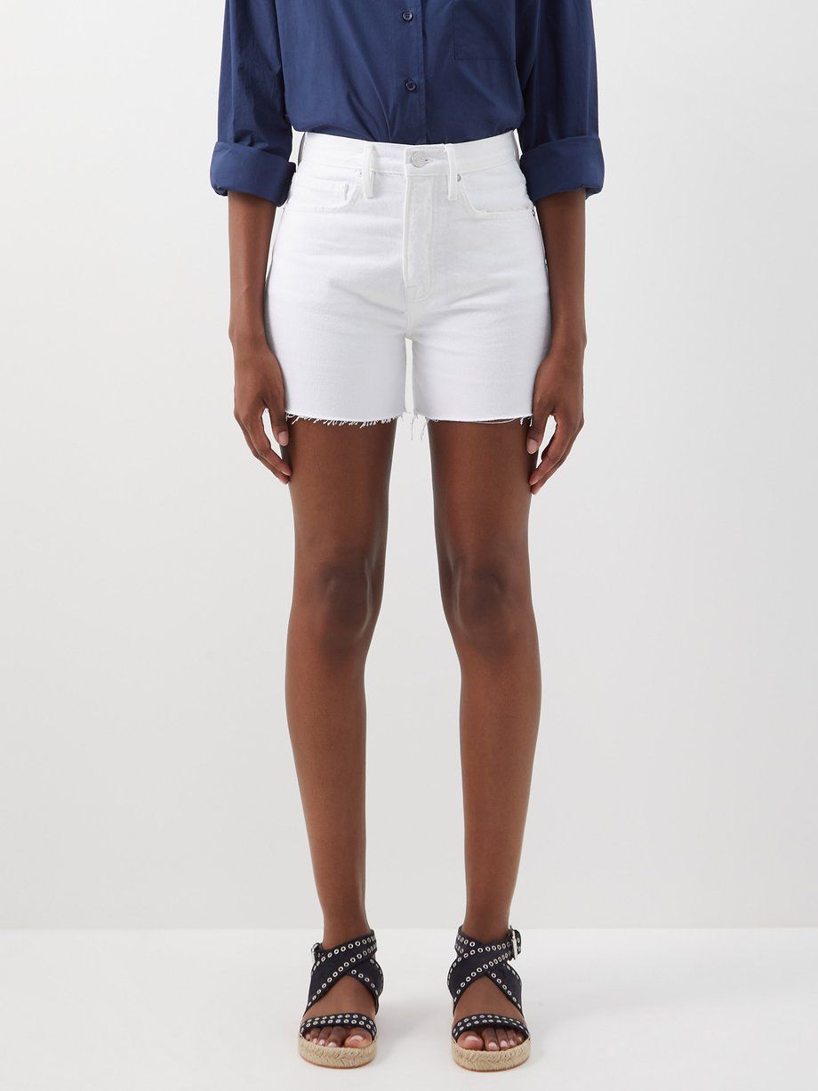 Jean on sale shorts white