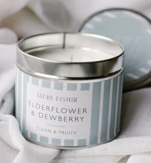 Tin Candle - Elderflower & Dewberry