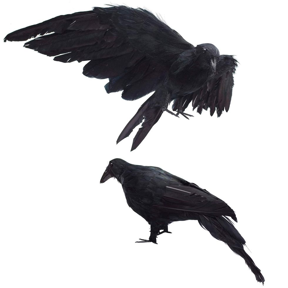 2-Pack of Lifesize Crow Decorations