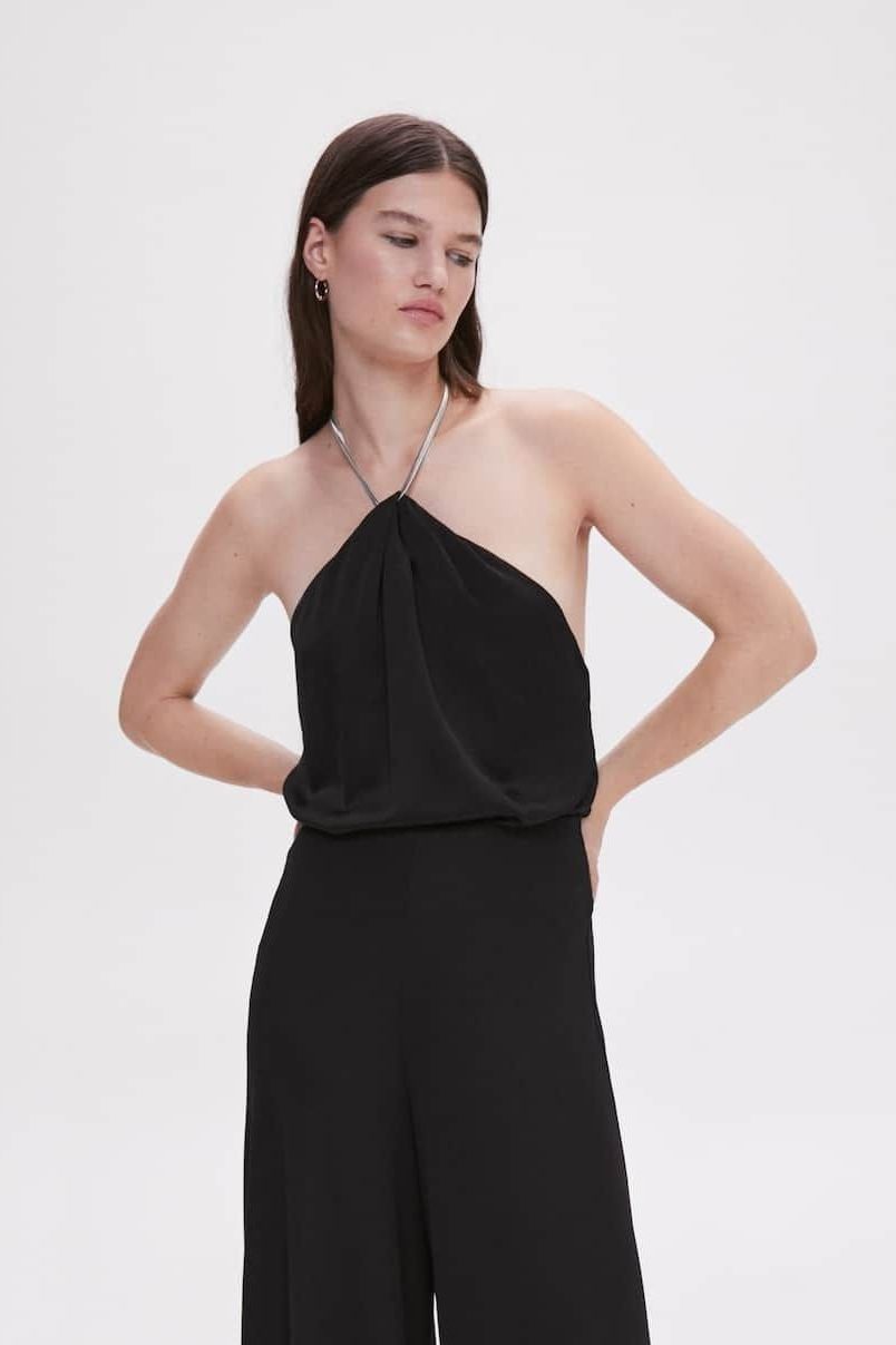 Gigi Hadid Black One Shoulder Sheer See Through Dress Runway -  TheCelebrityDresses