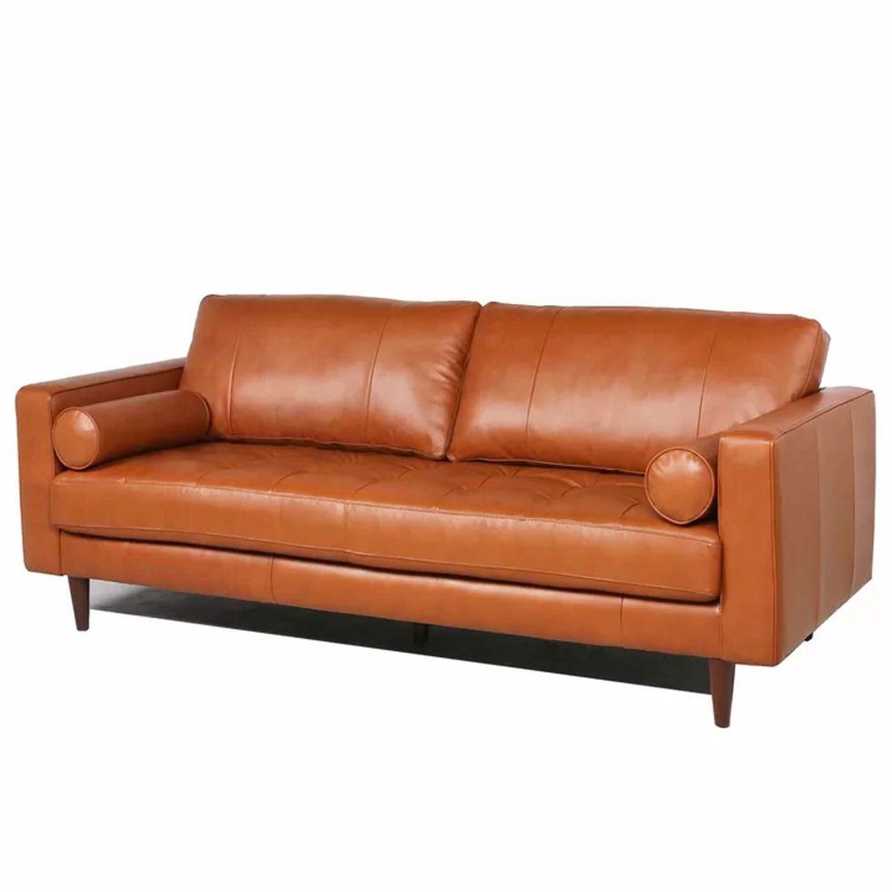 Apgar 88.5-Inch Leather Sofa