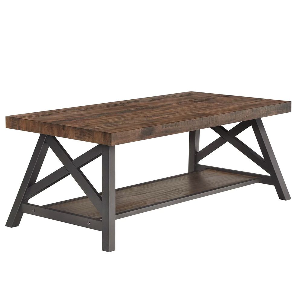 Isakson Trestle Coffee Table with Storage