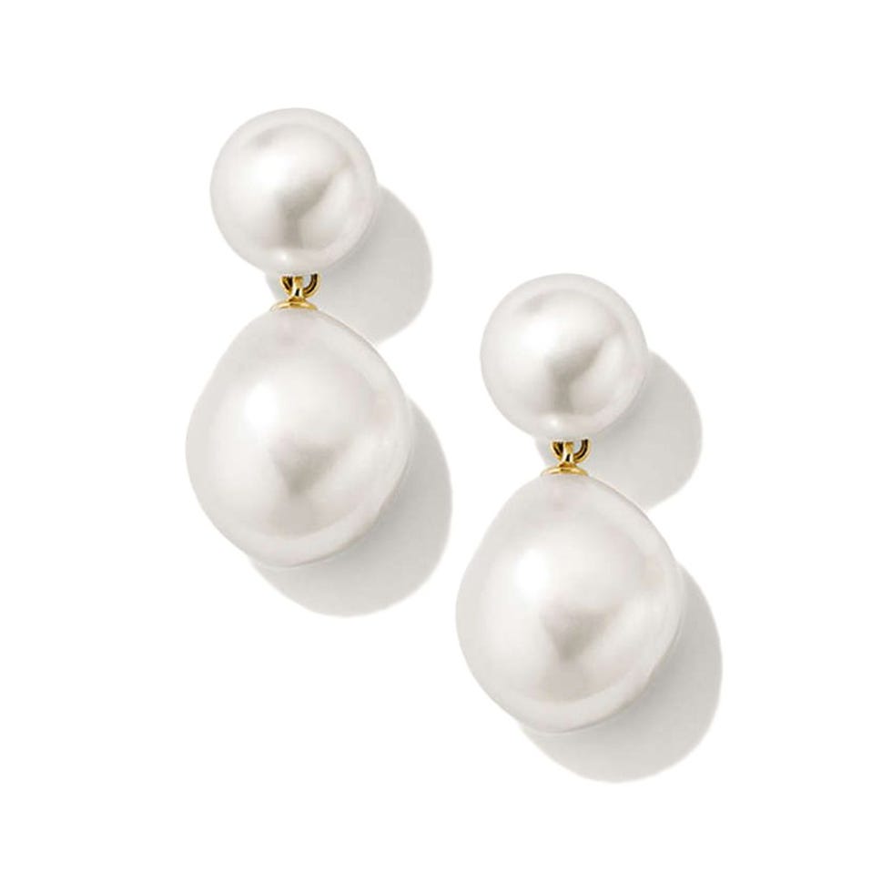 Bold Pearl Drop Earrings