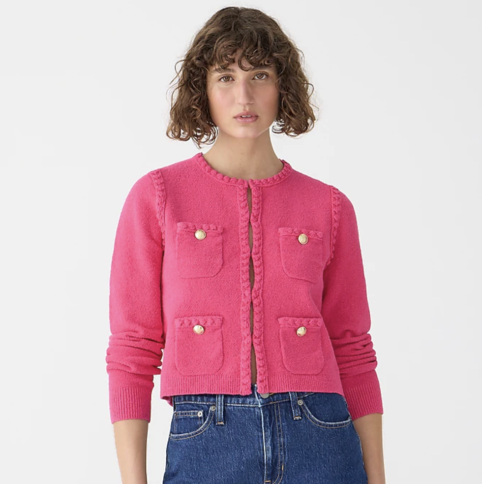 Odette Sweater Lady Jacket in Cotton-Blend Bouclé