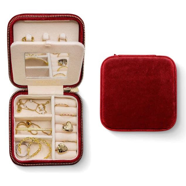 Velvet Square Jewelry Box