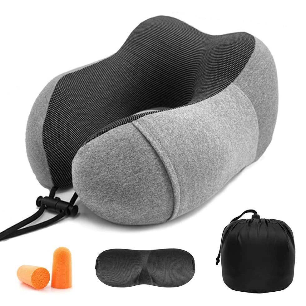 Relleno De Vuelo Con Bolsillo Incorporado, Almohada De Viaje